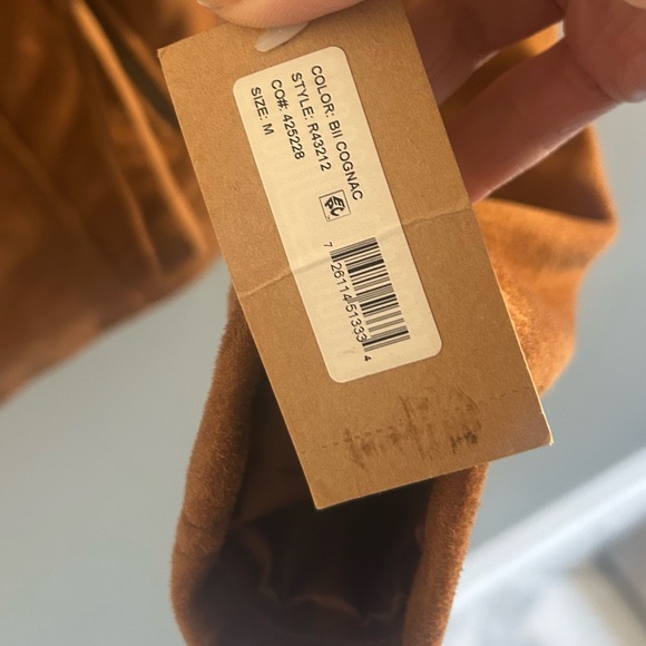 BNWT Rachel Roy Brown Suede Fringe Jacket size M - Picture 3 of 10